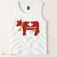 Switzerland Swiss Cow Tank Top thumb 2
