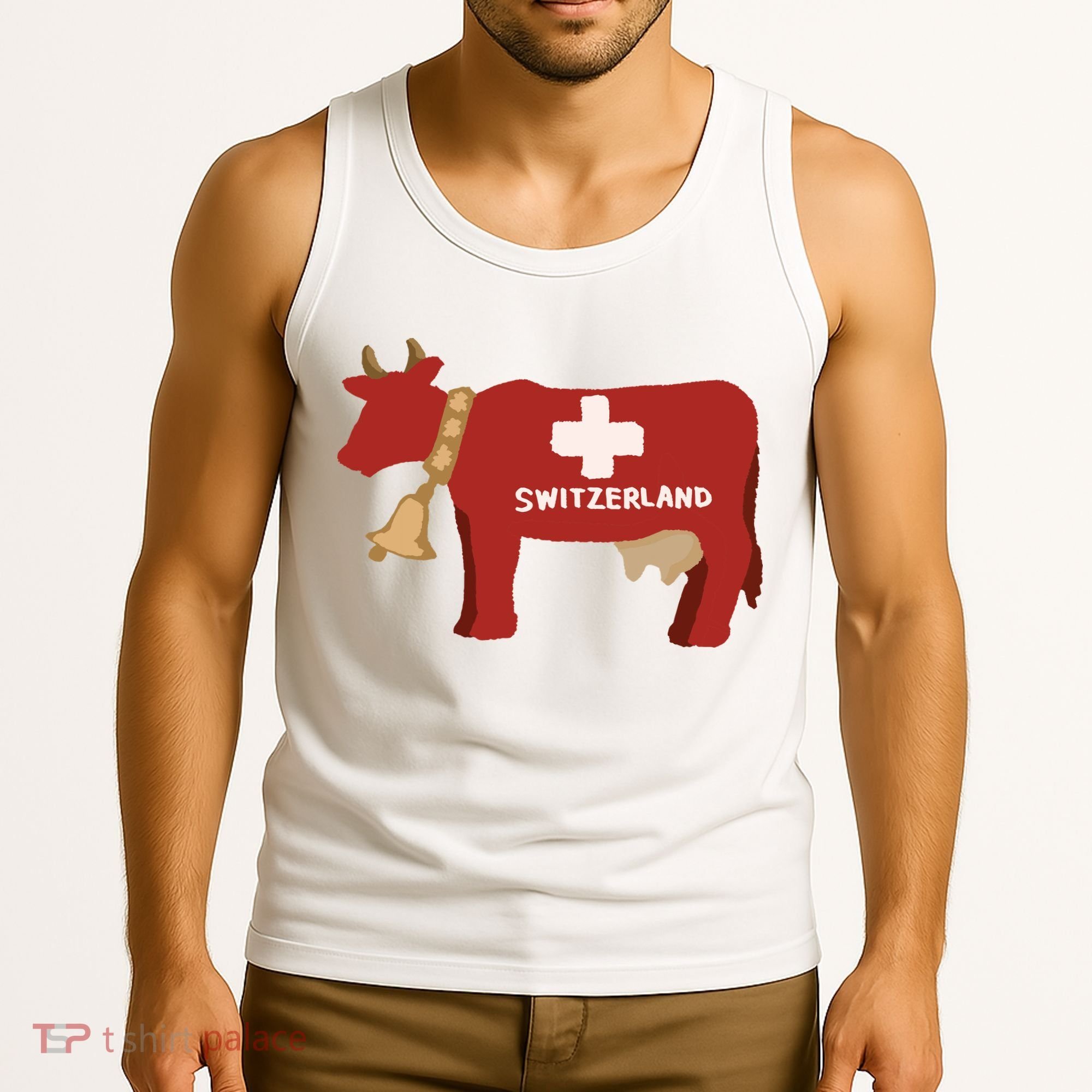 Switzerland Swiss Cow Tank Top