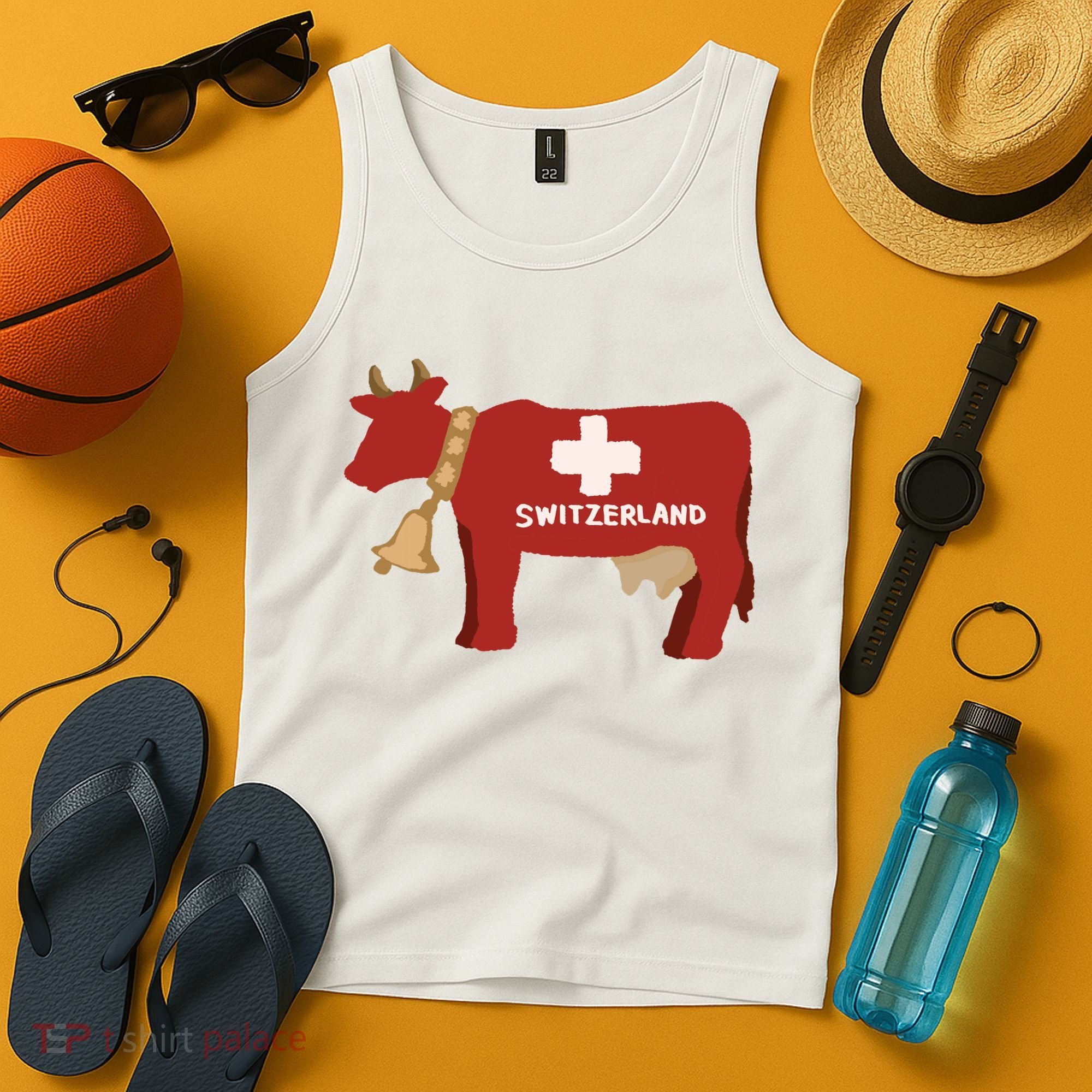 Switzerland Swiss Cow Tank Top
