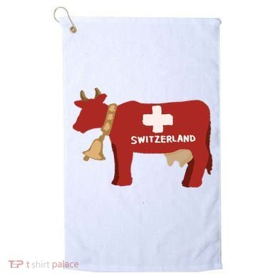 Switzerland Swiss Cow Golf Towel