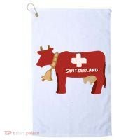 Switzerland Swiss Cow Golf Towel thumb 0