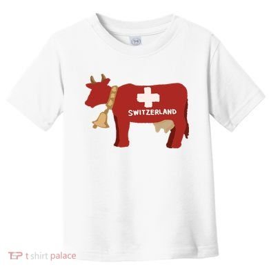 Switzerland Swiss Cow Toddler T-Shirt