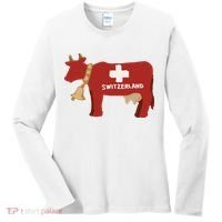 Switzerland Swiss Cow Women's Long Sleeve Shirt thumb 0