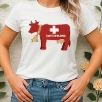 Switzerland Swiss Cow Women's T-Shirt thumb 2