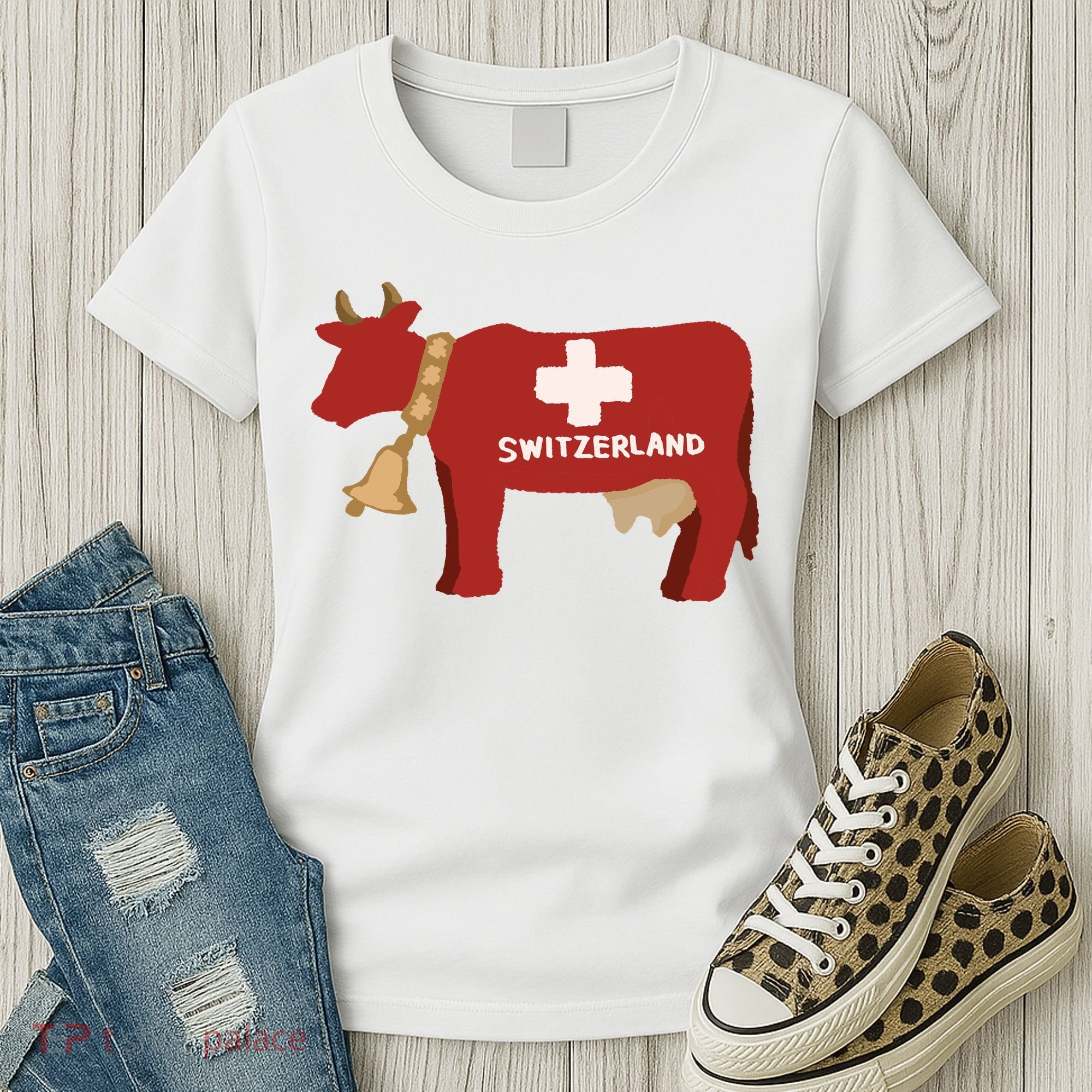 Switzerland Swiss Cow Women's T-Shirt