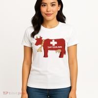 Switzerland Swiss Cow Women's T-Shirt thumb 4