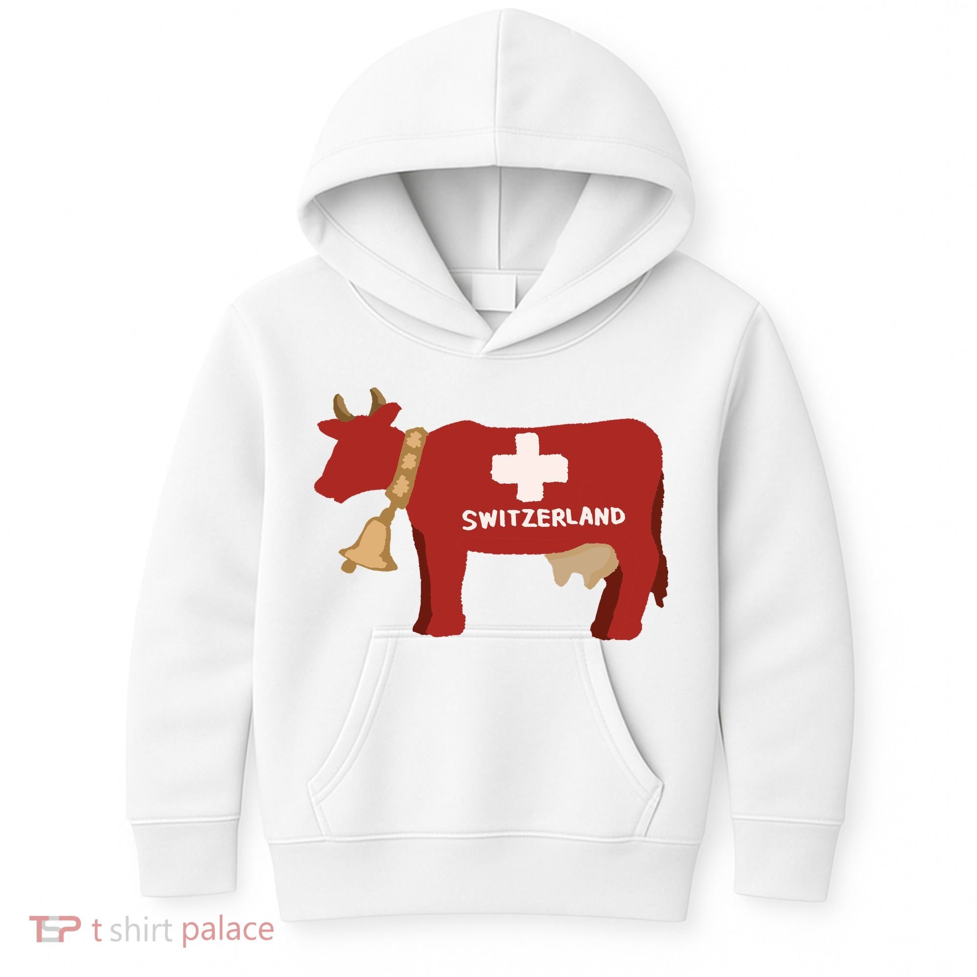 Switzerland Swiss Cow Kids Hoodie
