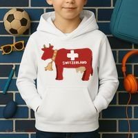 Switzerland Swiss Cow Kids Hoodie thumb 2