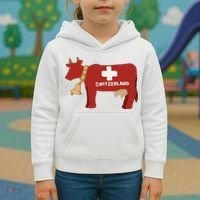 Switzerland Swiss Cow Kids Hoodie thumb 3