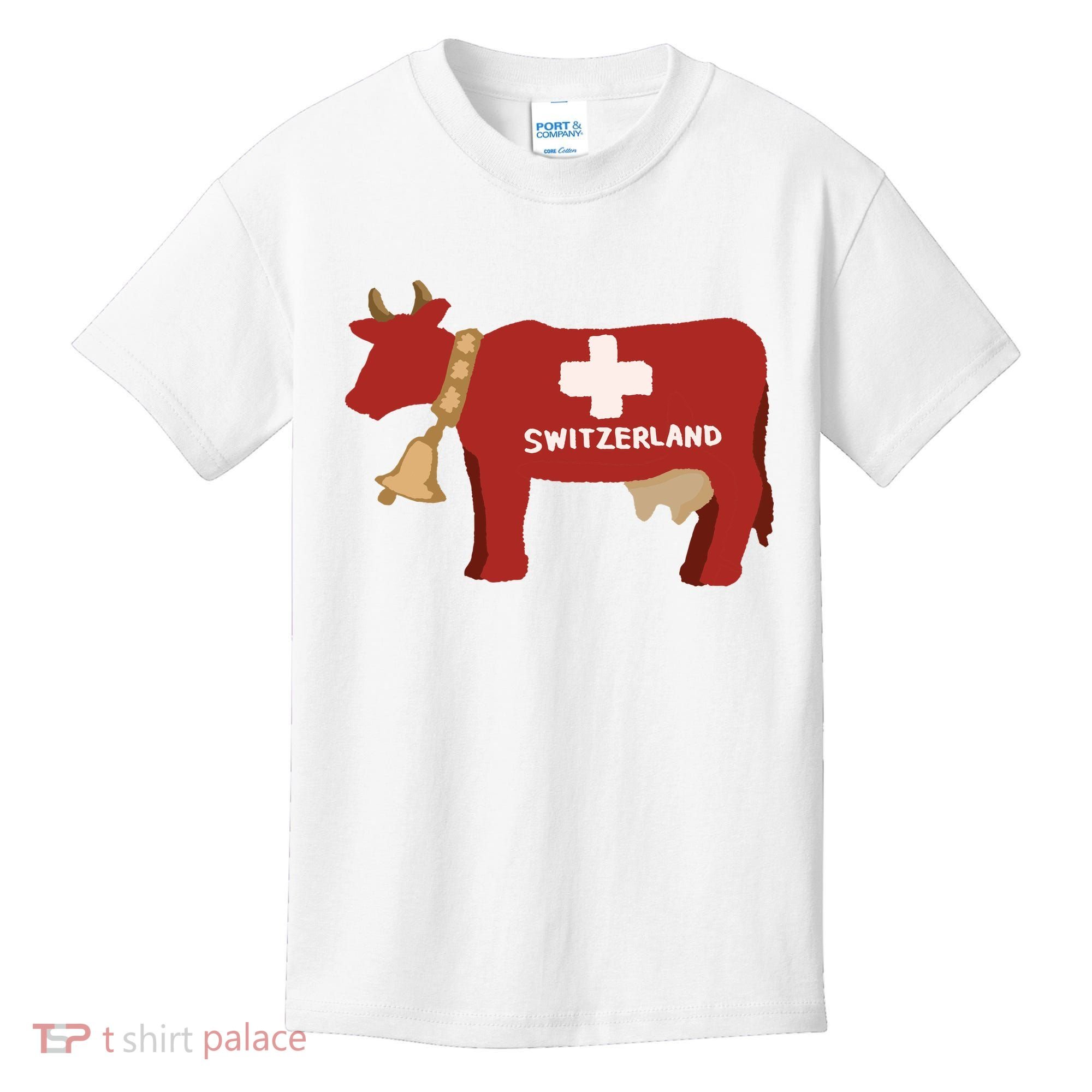 Switzerland Swiss Cow Kids T-Shirt