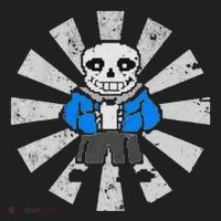 Sans Skeleton Cool Pixel Art Gift Women's Sweatshirt thumb 2