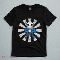 Sans Skeleton Cool Pixel Art Gift T-Shirt thumb 5