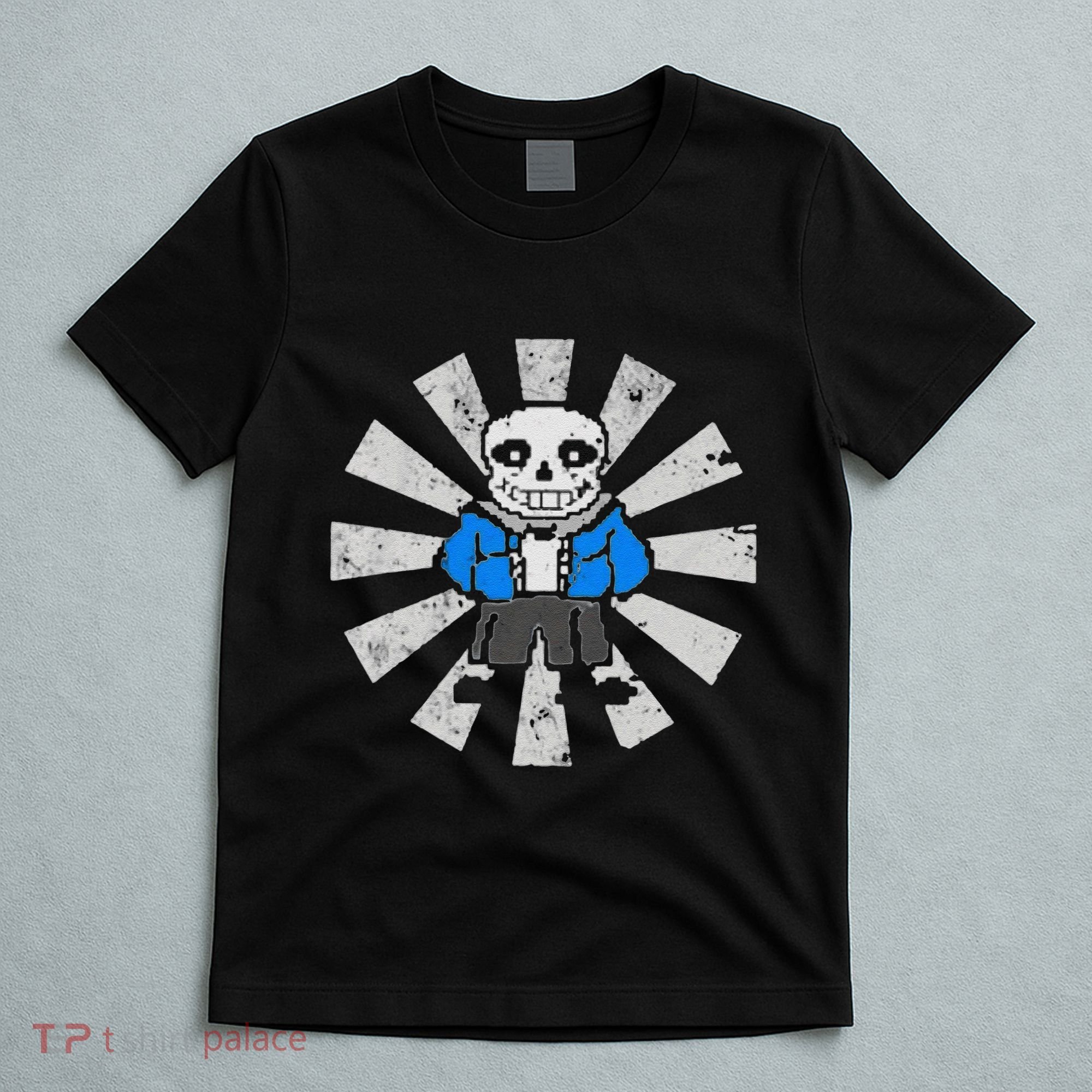 Sans Skeleton Cool Pixel Art Gift T-Shirt