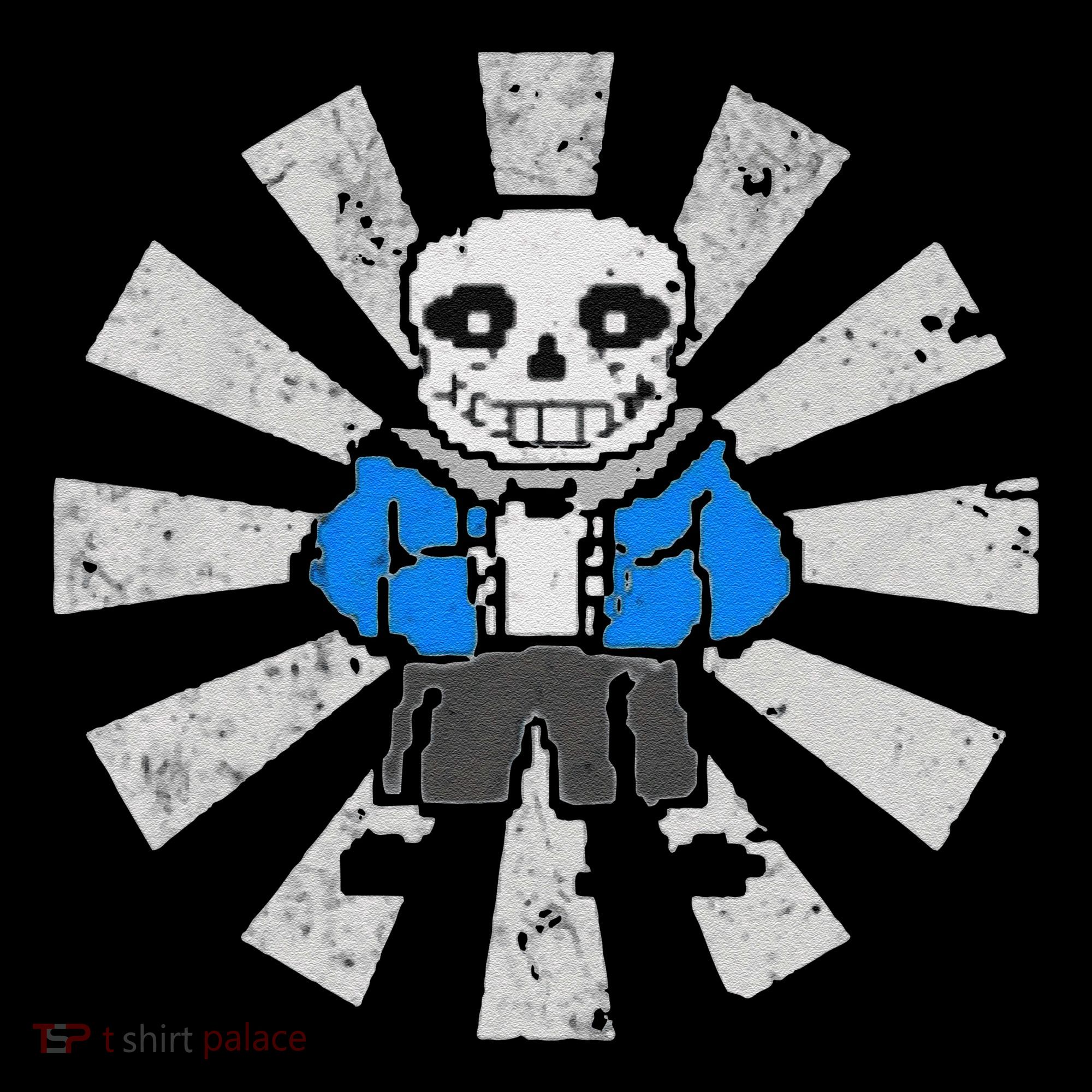 Sans Skeleton Cool Pixel Art Gift T-Shirt