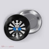 Sans Skeleton Cool Pixel Art Gift Button thumb 0