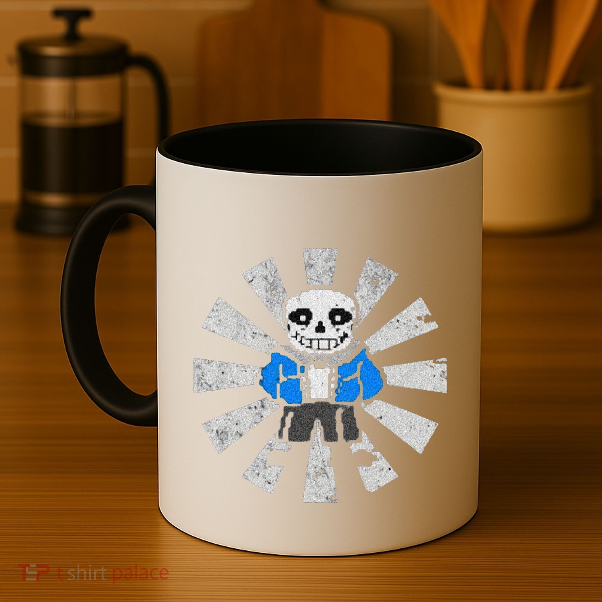 Sans Skeleton Cool Pixel Art Gift Coffee Mug