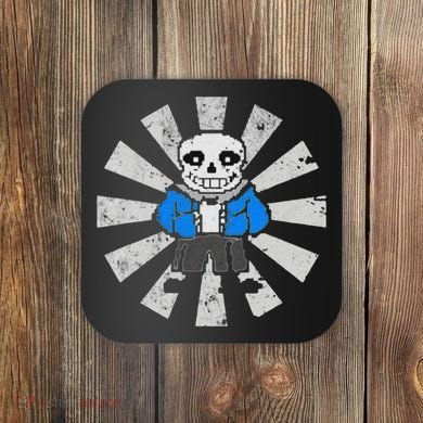 Sans Skeleton Cool Pixel Art Gift Coaster