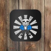 Sans Skeleton Cool Pixel Art Gift Coaster thumb 0