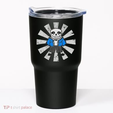 Sans Skeleton Cool Pixel Art Gift Tumbler