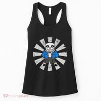 Sans Skeleton Cool Pixel Art Gift Women's Tank Top thumb 0