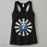 Sans Skeleton Cool Pixel Art Gift Women's Tank Top thumb 3