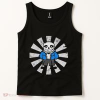 Sans Skeleton Cool Pixel Art Gift Tank Top thumb 2
