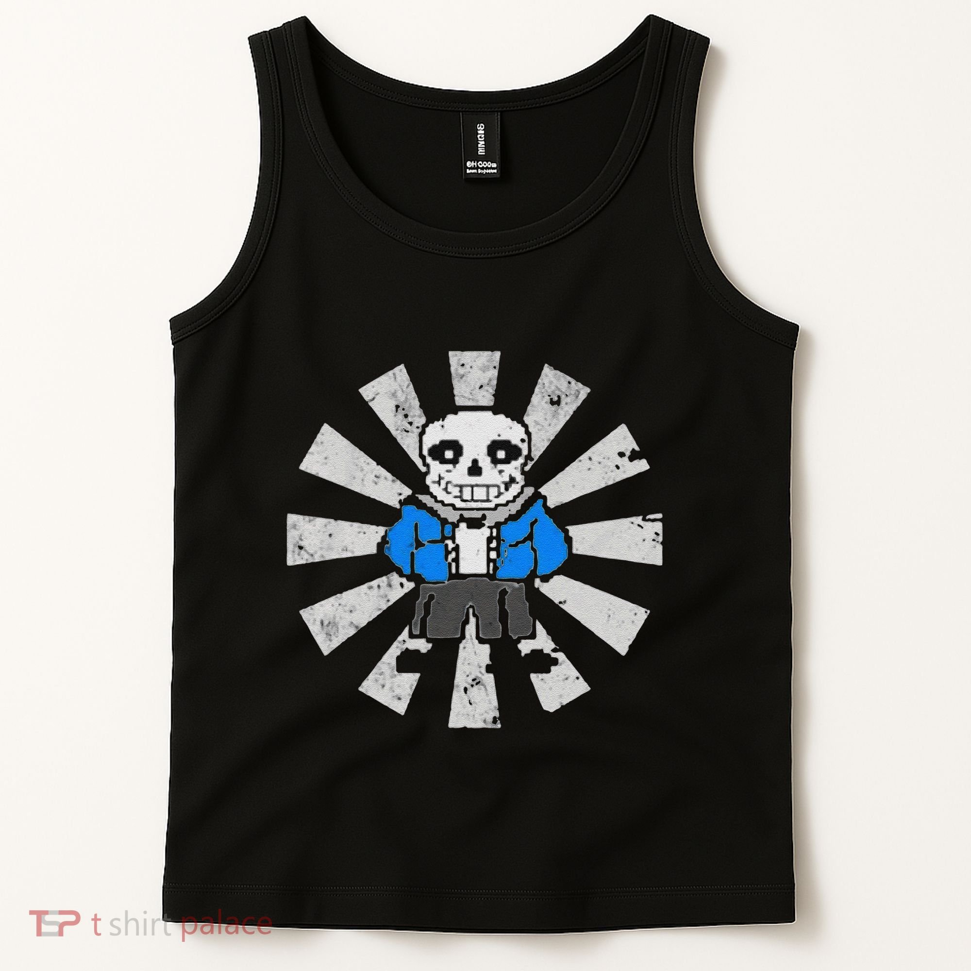 Sans Skeleton Cool Pixel Art Gift Tank Top