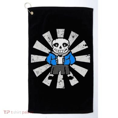 Sans Skeleton Cool Pixel Art Gift Golf Towel