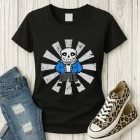 Sans Skeleton Cool Pixel Art Gift Women's T-Shirt thumb 3