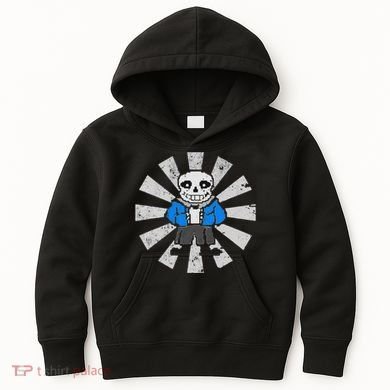 Sans Skeleton Cool Pixel Art Gift Kids Hoodie