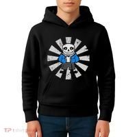Sans Skeleton Cool Pixel Art Gift Kids Hoodie thumb 4