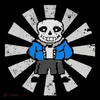 Sans Skeleton Cool Pixel Art Gift Kids Long Sleeve Shirt thumb 2