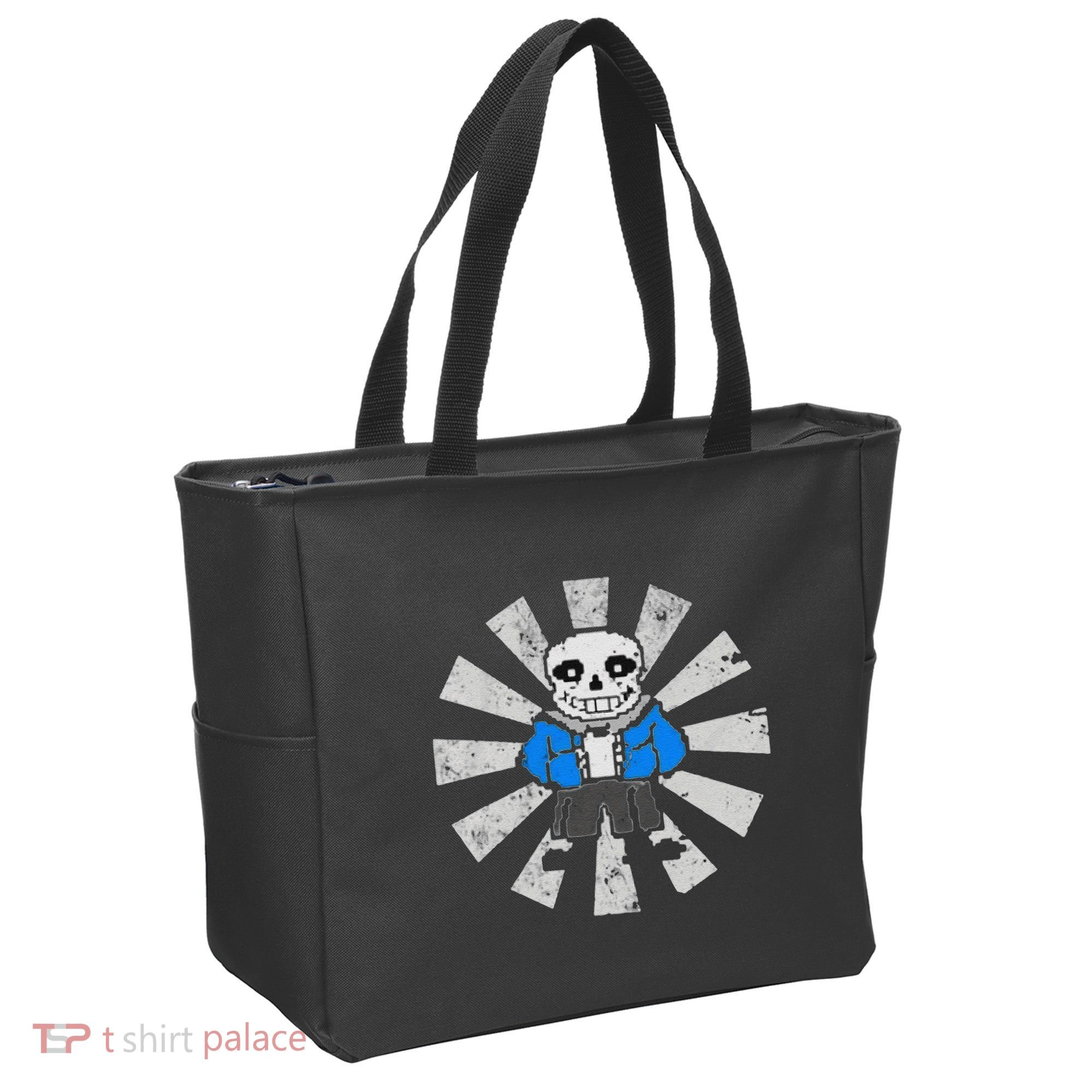 Sans Skeleton Cool Pixel Art Gift Tote Bag