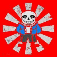 Sans Skeleton Cool Pixel Art Gift Santa Hat thumb 1
