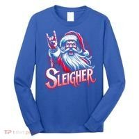 Sleigher Santa Claus Rock Christmas Funny Hail Santa Gift Long Sleeve Shirt thumb 0