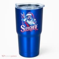 Sleigher Santa Claus Rock Christmas Funny Hail Santa Gift Tumbler thumb 0