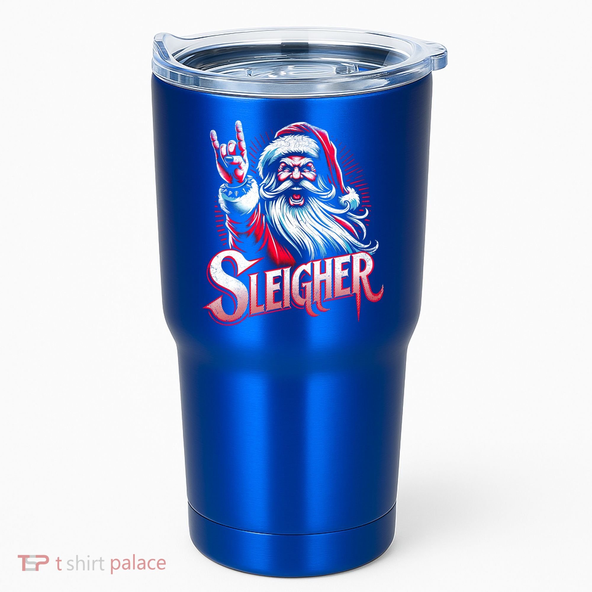 Sleigher Santa Claus Rock Christmas Funny Hail Santa Gift Tumbler
