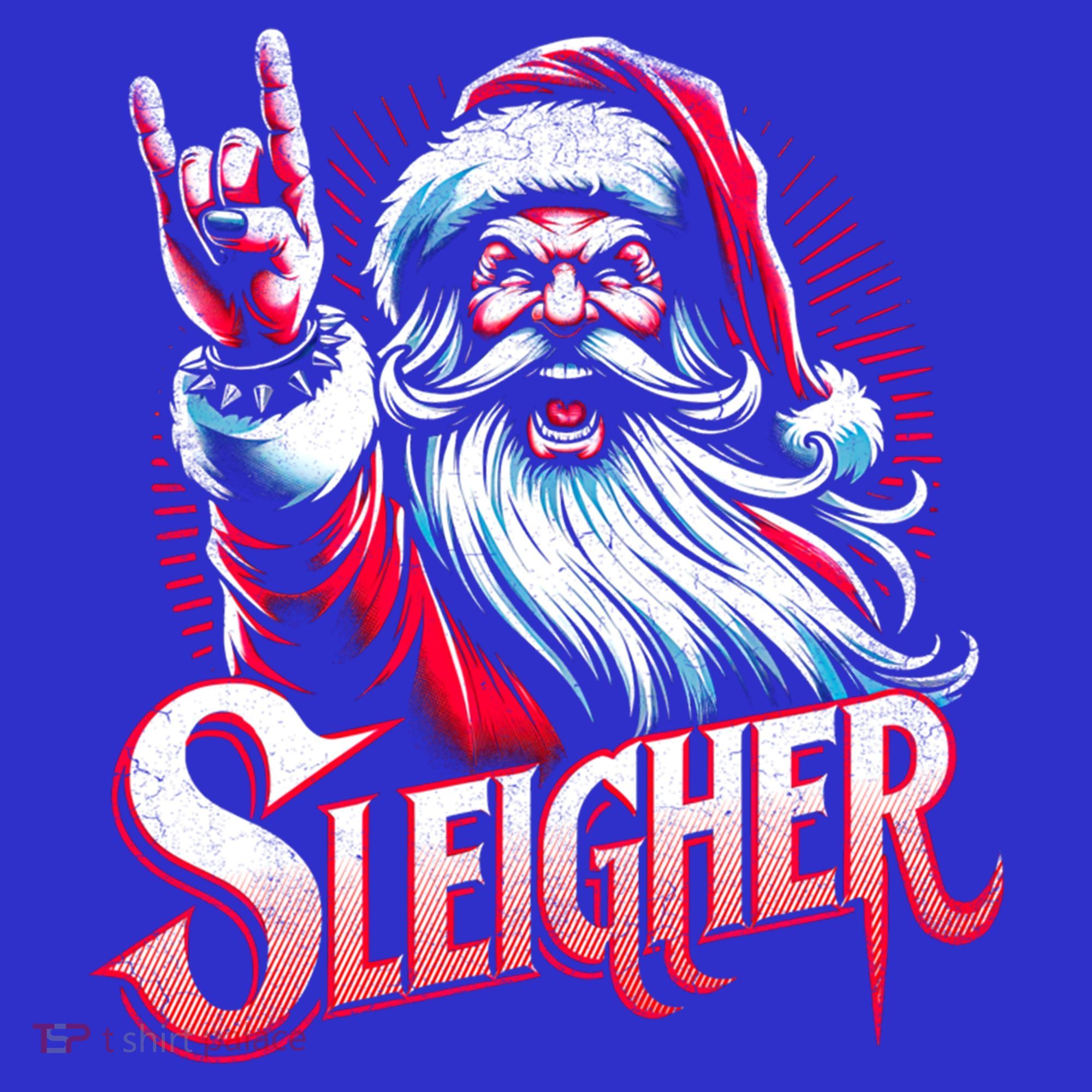 Sleigher Santa Claus Rock Christmas Funny Hail Santa Gift Women's Tank Top