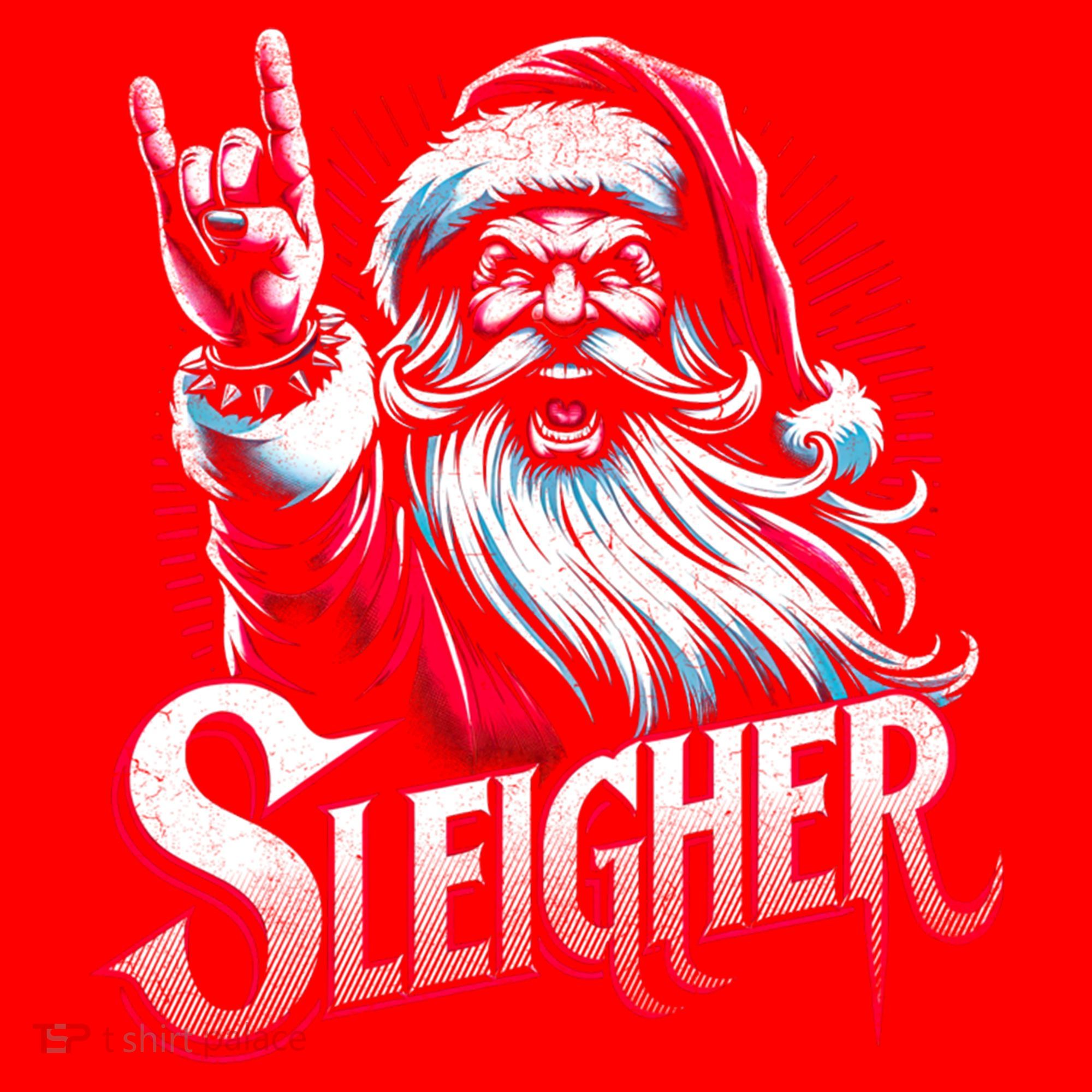 Sleigher Santa Claus Rock Christmas Funny Hail Santa Gift Santa Hat