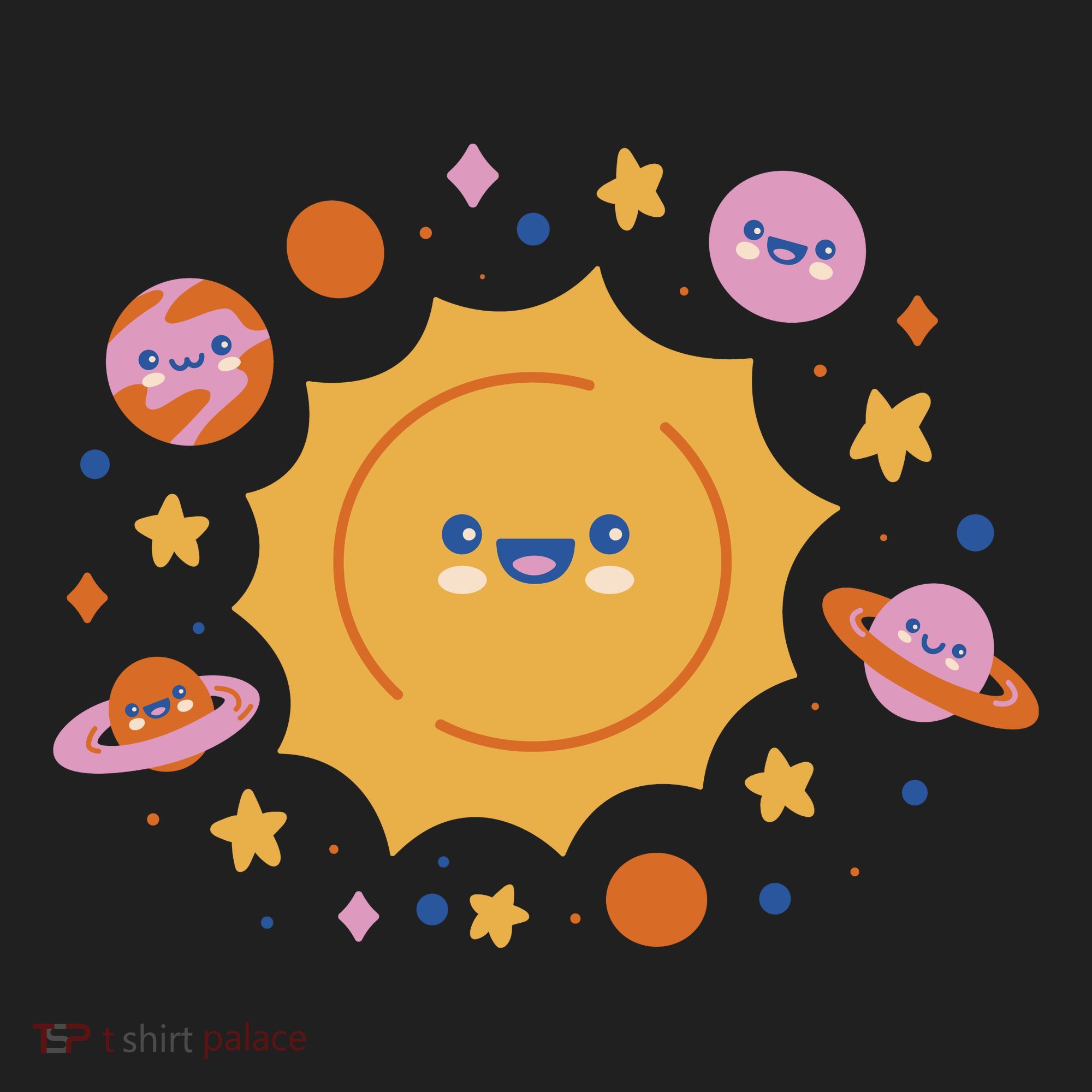 Solar System Cute Cartoon Women's Sweatshirt