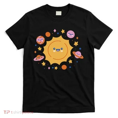Solar System Cute Cartoon T-Shirt