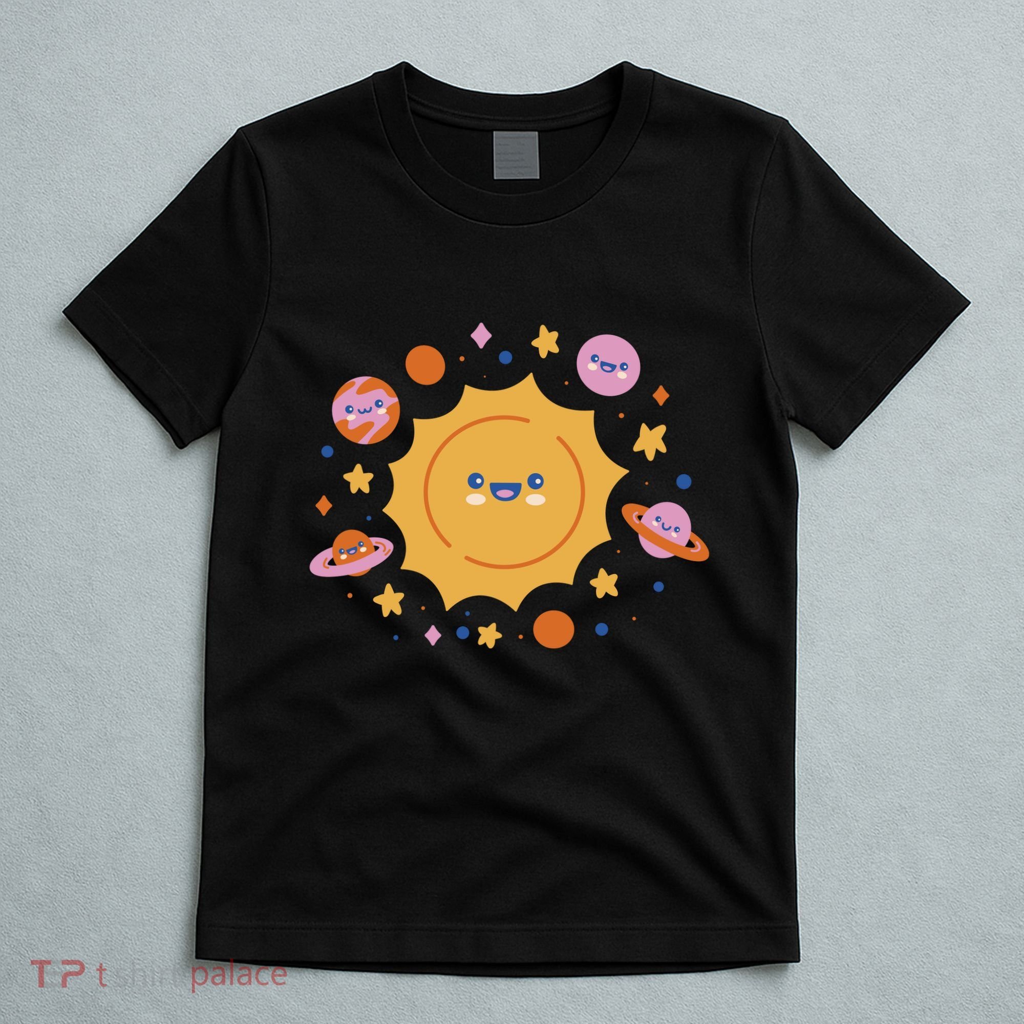 Solar System Cute Cartoon T-Shirt