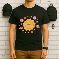 Solar System Cute Cartoon T-Shirt thumb 6