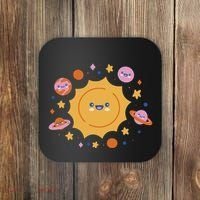 Solar System Cute Cartoon Coaster thumb 0