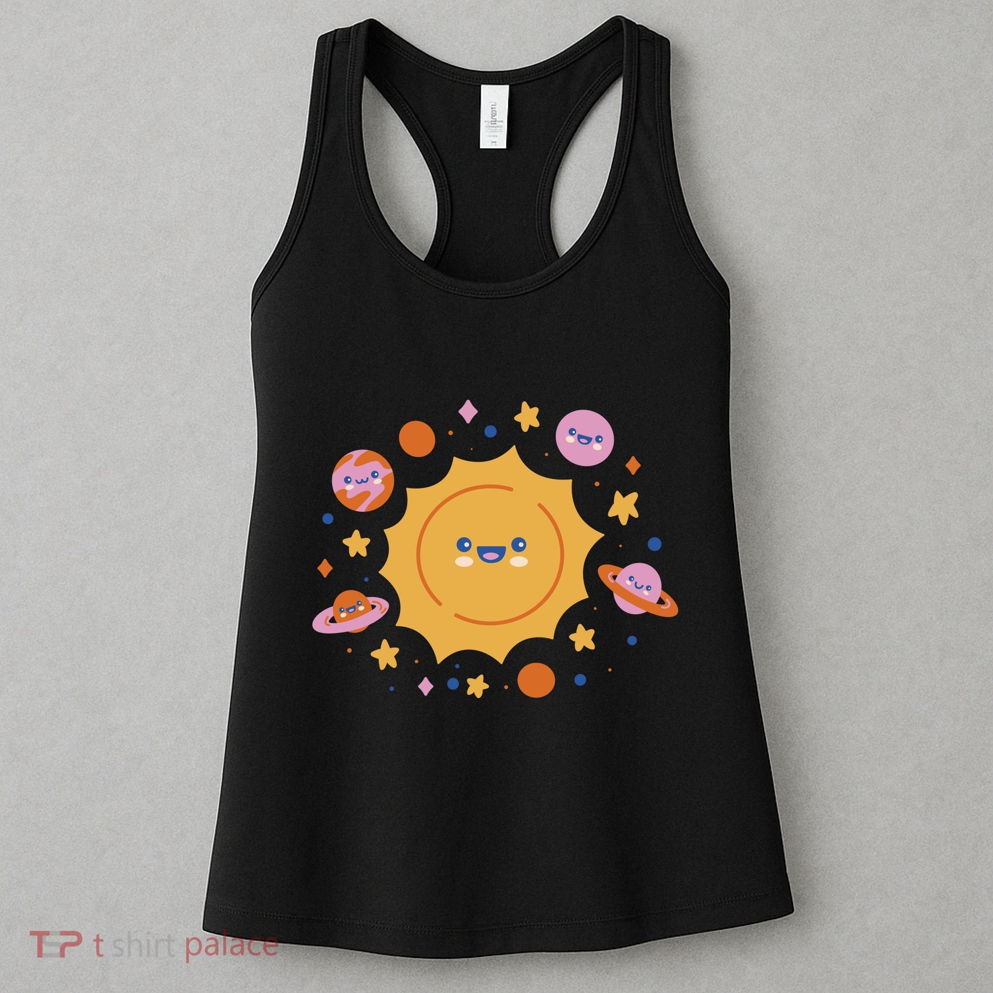 Solar System Cute Cartoon Women's Tank Top