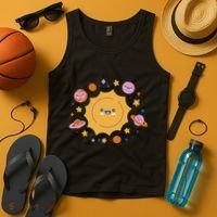 Solar System Cute Cartoon Tank Top thumb 4