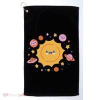 Solar System Cute Cartoon Golf Towel thumb 0