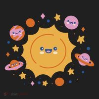 Solar System Cute Cartoon Golf Towel thumb 3