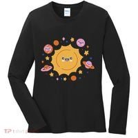 Solar System Cute Cartoon Women's Long Sleeve Shirt thumb 0