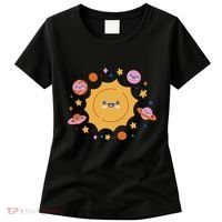 Solar System Cute Cartoon Women's T-Shirt thumb 0
